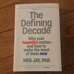 The Defining Decade Book by Meg Jay